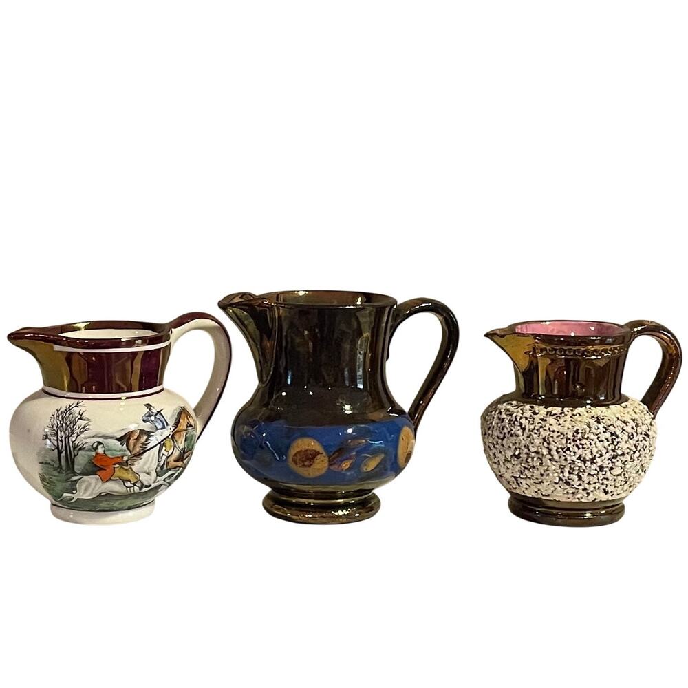 Vintage Miniature Creamer Pitchers, Set of 3